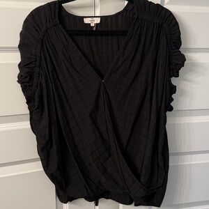 Entro Charcoal Textured Top